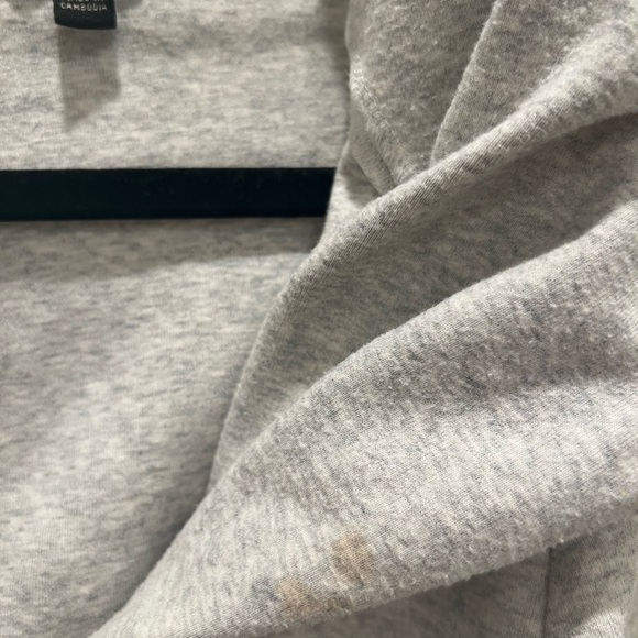 Banana republic grey marl zip up jacket - off center zip - Picture 3 of 5